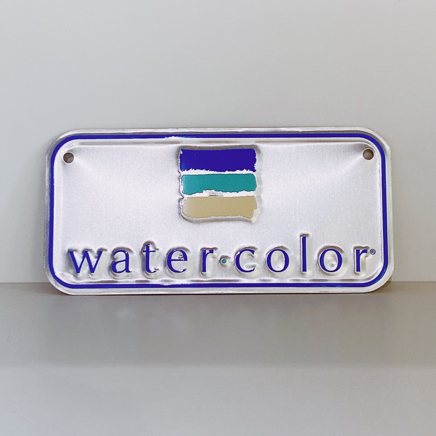 WaterColor Bicycle Plate