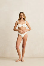 Load image into Gallery viewer, Mila Soft Side Holiday Pant Cream