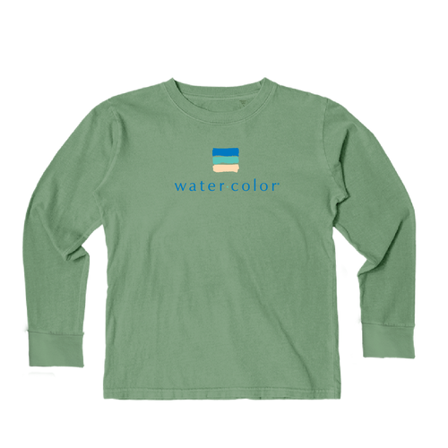Youth Dorm Green LS Tee