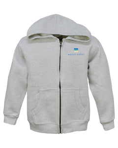 Youth Grey Heavyweight Zip Hoodie