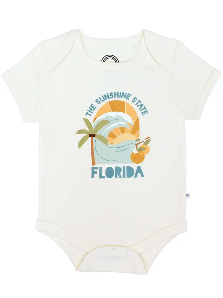 Florida Sunshine State Cotton Baby Onesie