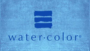 Sky Blue Watercolor Beach Towel