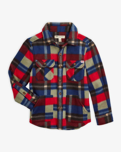 Cherry Blue Check Snow Fleece Shirt
