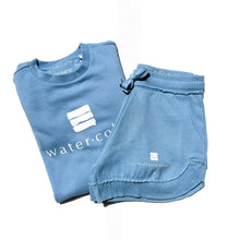 Load image into Gallery viewer, Beach Blue Fleece Poncho Pullover