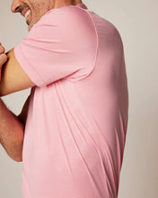 Load image into Gallery viewer, Lyndon Striped Jersey Performance Polo