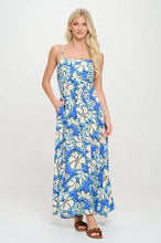 Load image into Gallery viewer, Azure Bloom Maxi Dress