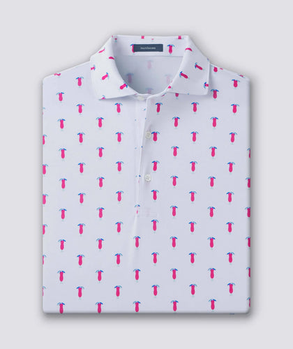 White/Plumeria Tipp Polo