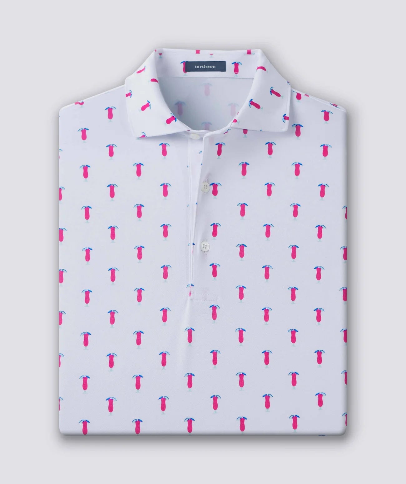 White/Plumeria Tipp Polo