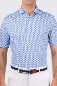 Luxe Blue Presley Performance Polo