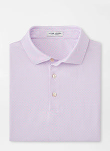 White/Cottage Blue Phoenix Performance Jersey Polo