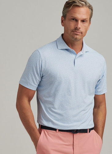 White Palermo Performance Jersey Polo