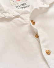 Load image into Gallery viewer, White Short Sleeve Hangin' Out Linen Button Down Shirt - Gianni