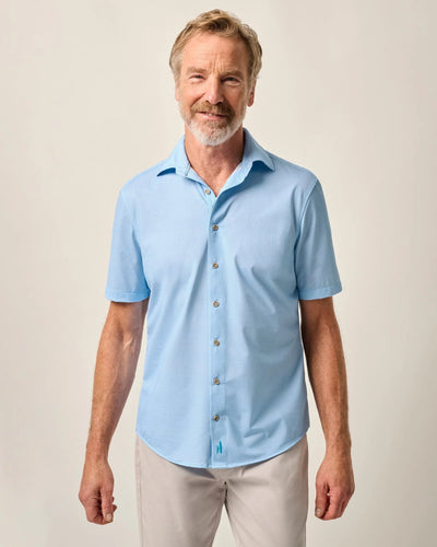 Tarpon Short Sleeve Hangin' Out Knit Button Up Shirt - Spielman