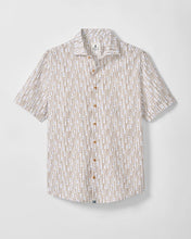 Load image into Gallery viewer, White Cotton Blend Short Sleeve Button Down Shirt