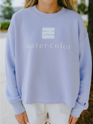 Lilac Reverse Fleece Oversized Midi Crew