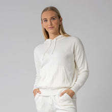 Load image into Gallery viewer, White Tan Dream Sweater Knit Hoody
