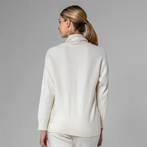 White Tan Ellipse Sweater