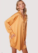 Load image into Gallery viewer, Apricot Sunset Shirt Dress