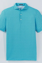 Load image into Gallery viewer, Luxe Blue/Evergreen Brew Performance Polo