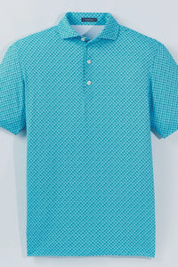 Luxe Blue/Evergreen Brew Performance Polo