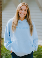 Load image into Gallery viewer, Blue Reverse Fleece Hoodie