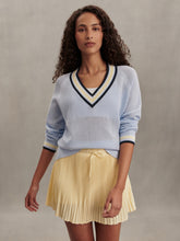 Load image into Gallery viewer, Xenon Blue - Maurice V Neck Sweater