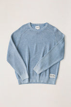 Load image into Gallery viewer, Washed Blue Polu Crew Knit