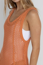 Load image into Gallery viewer, Peach Seashell Tank Dress