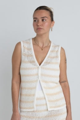 Sol Stripe Longline Vest