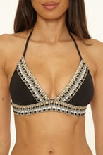 Load image into Gallery viewer, Black Fiesta Halter Top