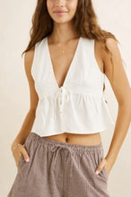 Load image into Gallery viewer, Annabelle Lace Trim Babydoll Top
