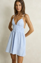 Load image into Gallery viewer, Blue Vista Stripe Mini Dress