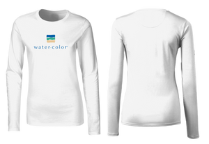 Youth White LS SPF Tee